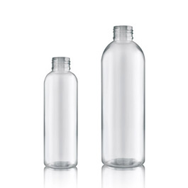 250ml Tall Clear PET Boston Bottle unfitted - 2nd